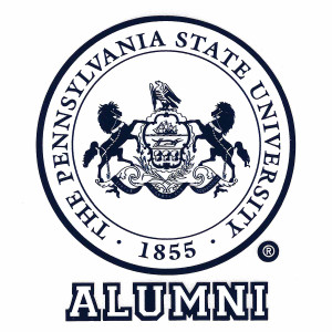 vinyl decal Pennsylvania State University Seal over Alumni
